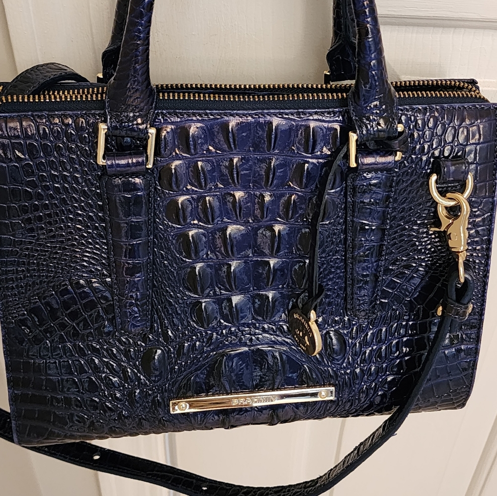 Dark Blue Brahmin Crossbody/Handbag